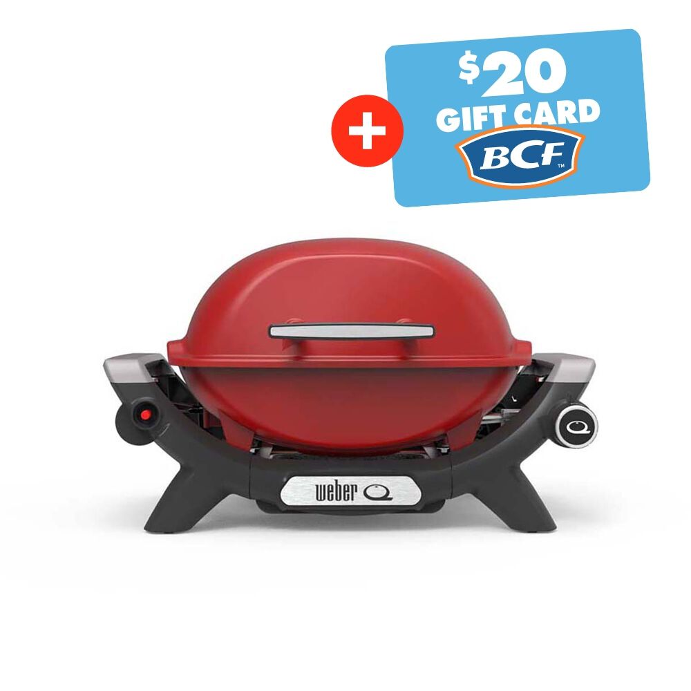 Weber Baby Q Flame Red Q1000N LP BBQ BCF