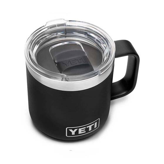 YETI® Rambler® 10 oz (295ml) Stackable Mug with MagSlider™ Lid Black, Black, bcf_hi-res
