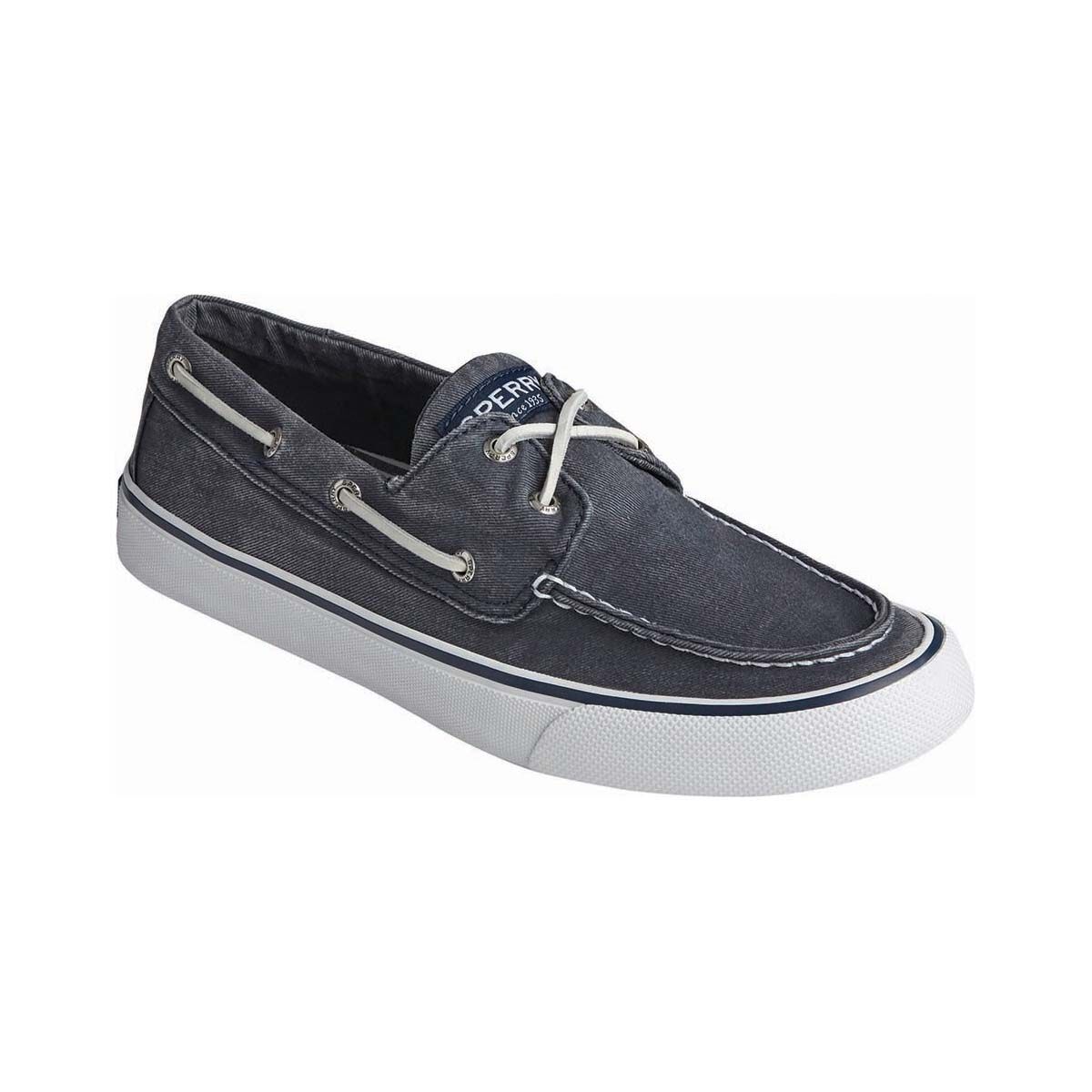Sperry Bahama Men's Salt Washed Canvas Sneakers Navy 8, Navy, bcf_hi-res