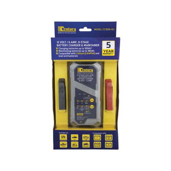Century CC1206-XLi 12V 1/3/6A 9 Stage Battery Charger, , bcf_hi-res