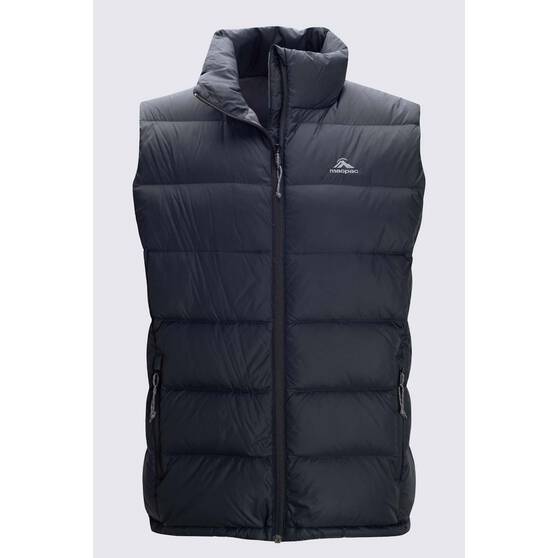 Macpac Men's Halo Down Puffer Vest V2, Black, bcf_hi-res