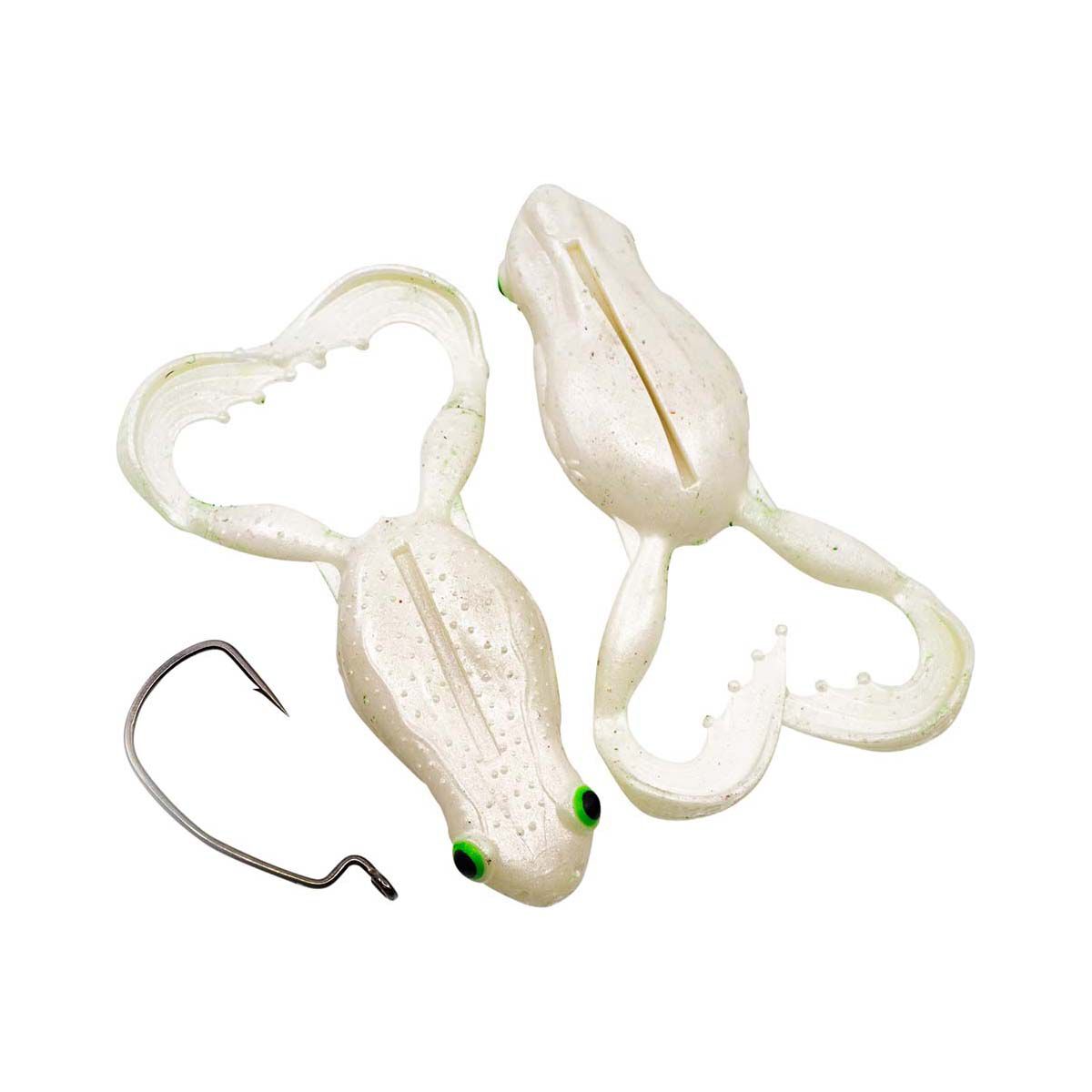 Chasebaits Flexi Frog Lure 65mm Pearl White, Pearl White, bcf_hi-res