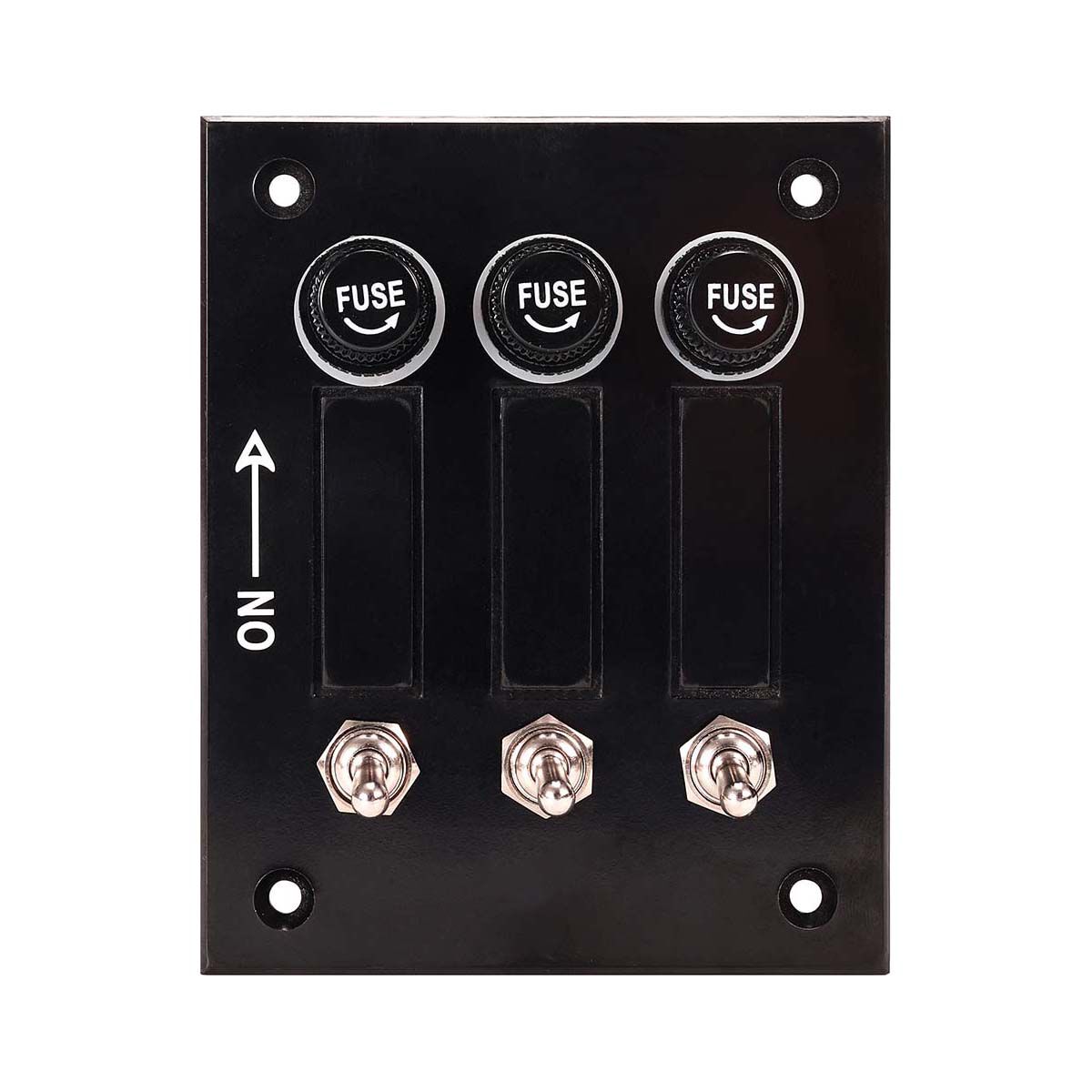 Bowline Switch Panel 3 Gang Bakelite Black BCF