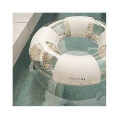 SUNNYLiFE Cotton Candy Stripe Inflatable Pool Tube, , bcf_hi-res