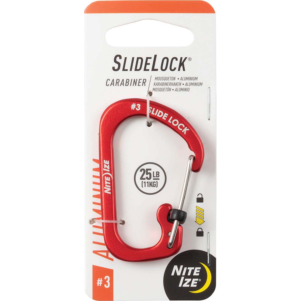 Nite Ize S-Biner SlideLock Aluminium Red, , bcf_hi-res