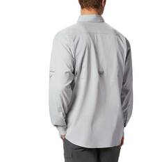Columbia Men's Low Drag Offshore Long Sleeve Shirt, Grey, bcf_hi-res