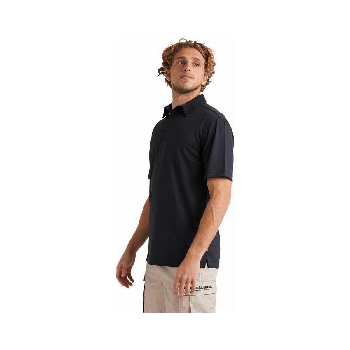 Quiksilver Men's Pacific Polo, Black, bcf_hi-res
