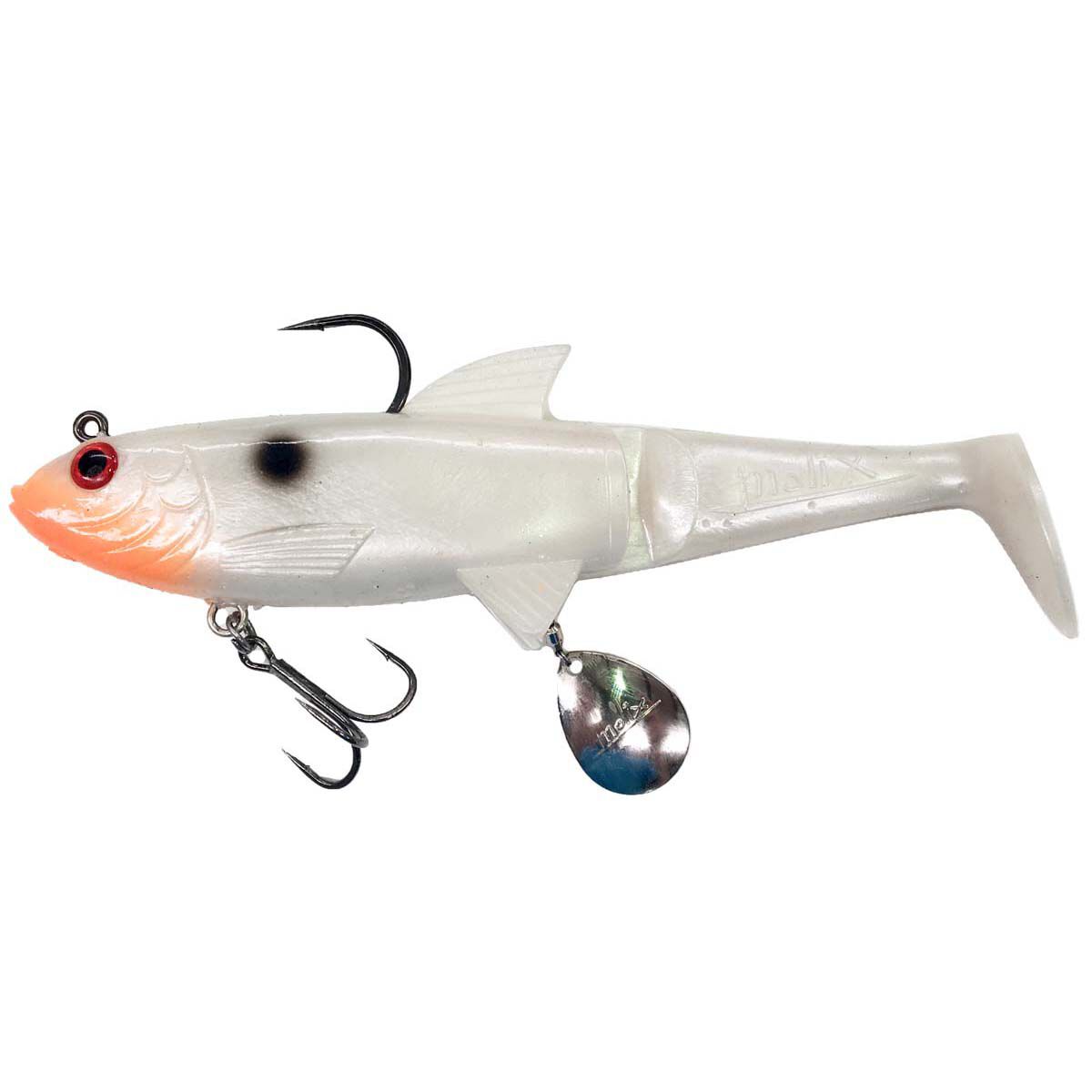 Molix Shad Soft Swimbait Lure 120mm Pearl White, Pearl White, bcf_hi-res