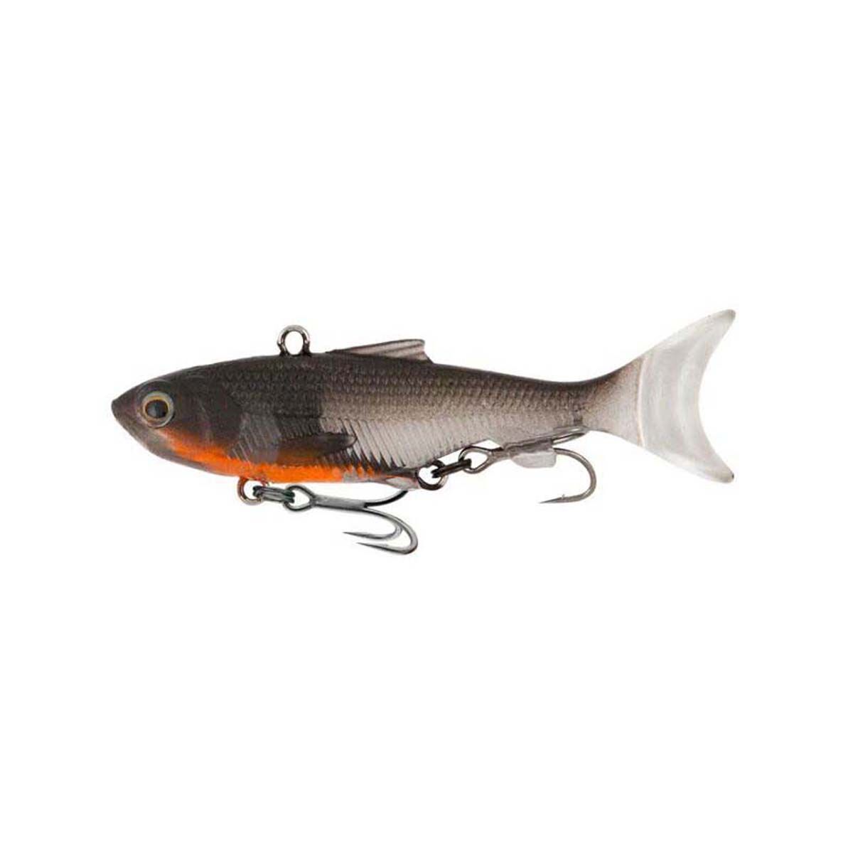 Samaki Vibelicious Thumper Tail Soft Vibe Lure 70mm 11g Smoking Orange, Smoking Orange, bcf_hi-res