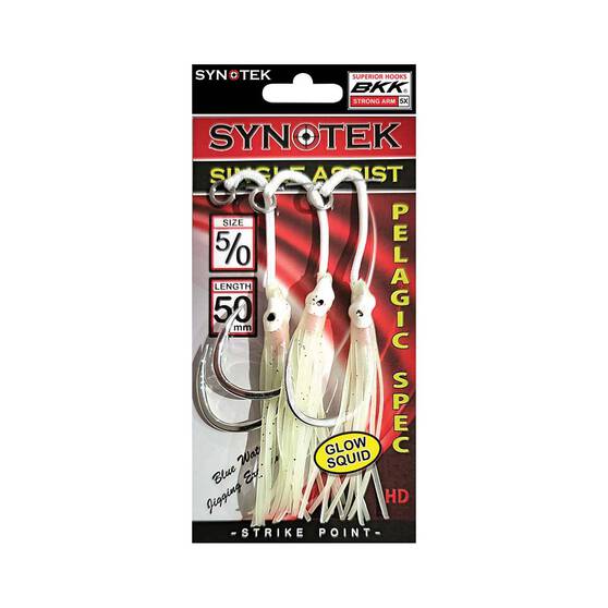 Synotek Single Assist Hooks 5/0 5.0cm Full Glow, Full Glow, bcf_hi-res