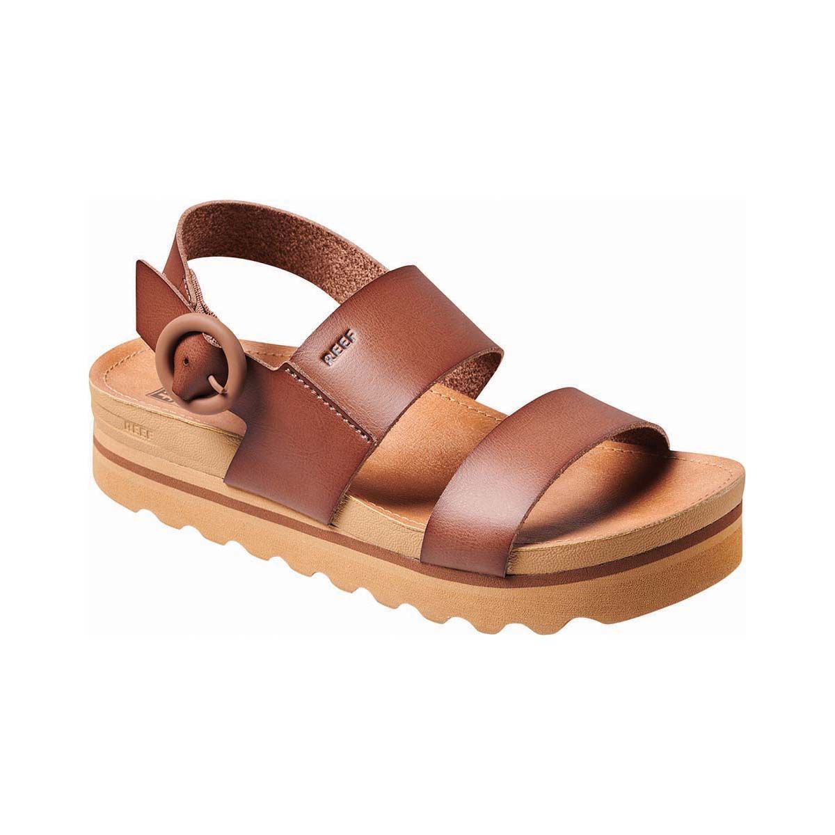 REEF Women's Cushion Vista Buckle Thongs Espresso 6, Espresso, bcf_hi-res