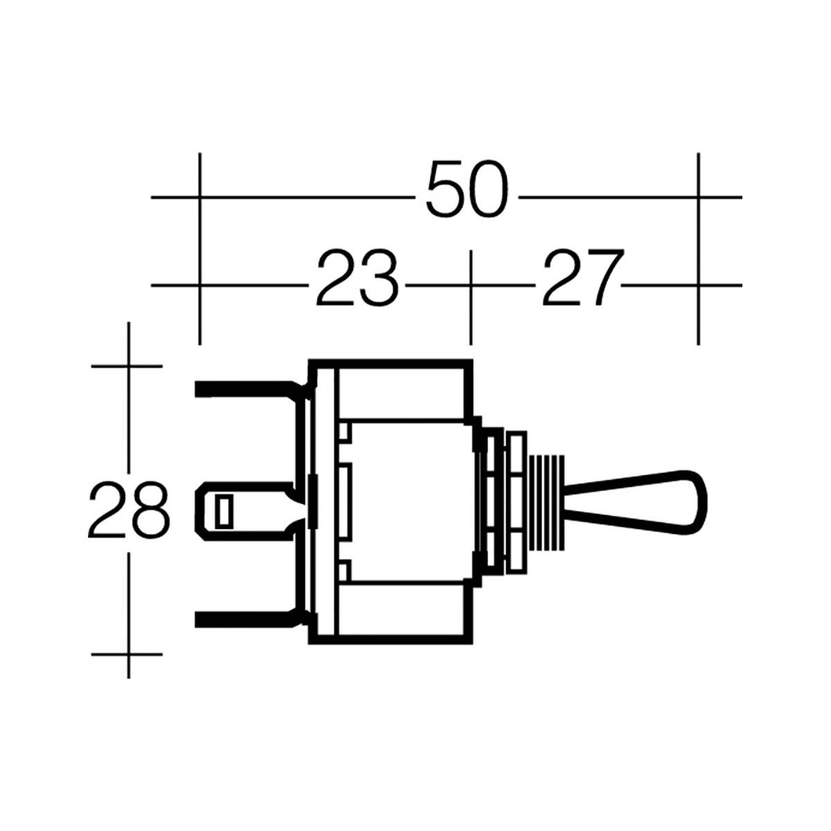 Narva On/Off/On Metal Toggle Switch with On/Off/On Tab, , bcf_hi-res