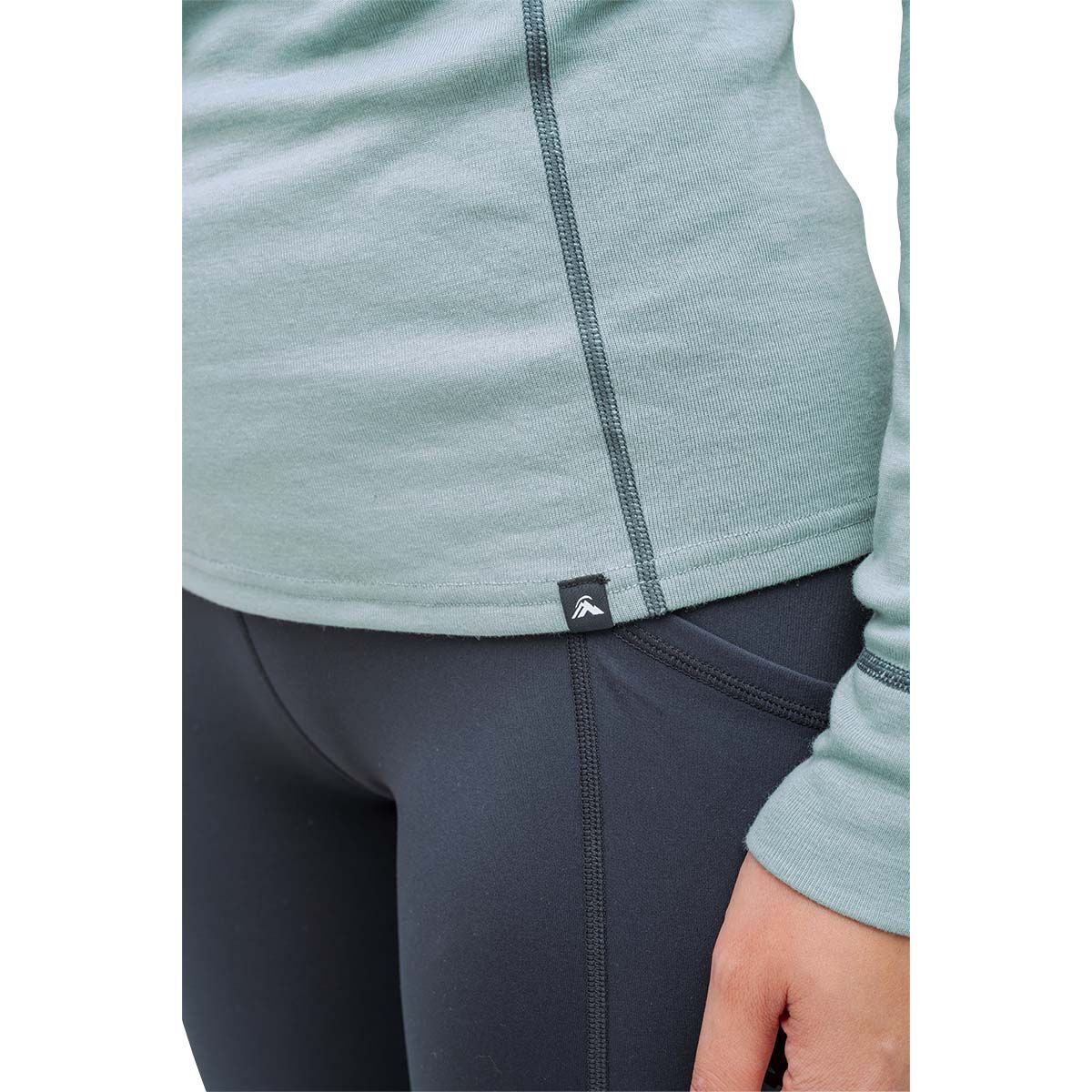 Macpac Women's Geothermal Long Sleeve Top V2 Chinois Green 16, Chinois Green, bcf_hi-res