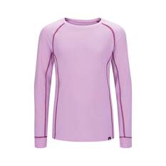 Macpac Kids' Geothermal Long Sleeve Top Pink Lavender 8, Pink Lavender, bcf_hi-res