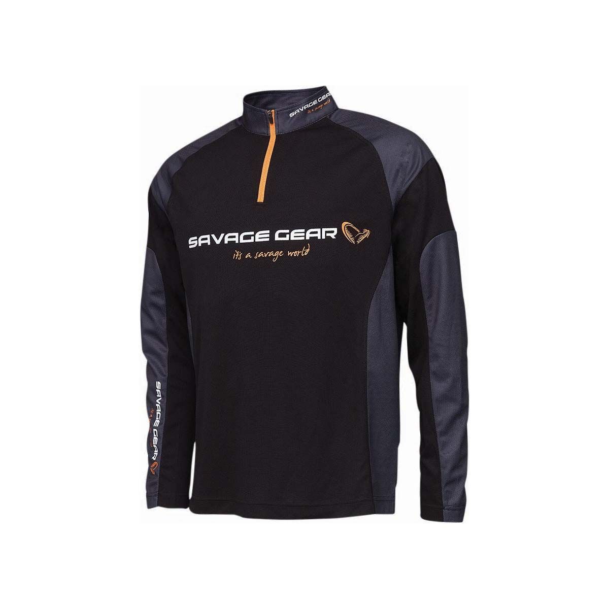 Savage Gear Men&rsquo;s Tournament Fishing Shirt, Black, bcf_hi-res