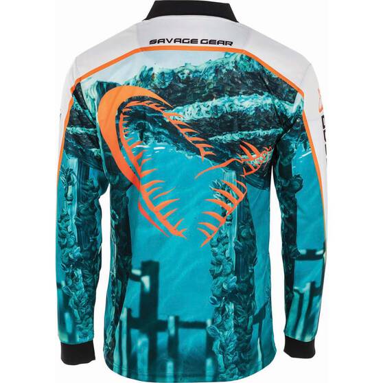 Savage Gear Men's Bream Fishing Shirt, Blue, bcf_hi-res