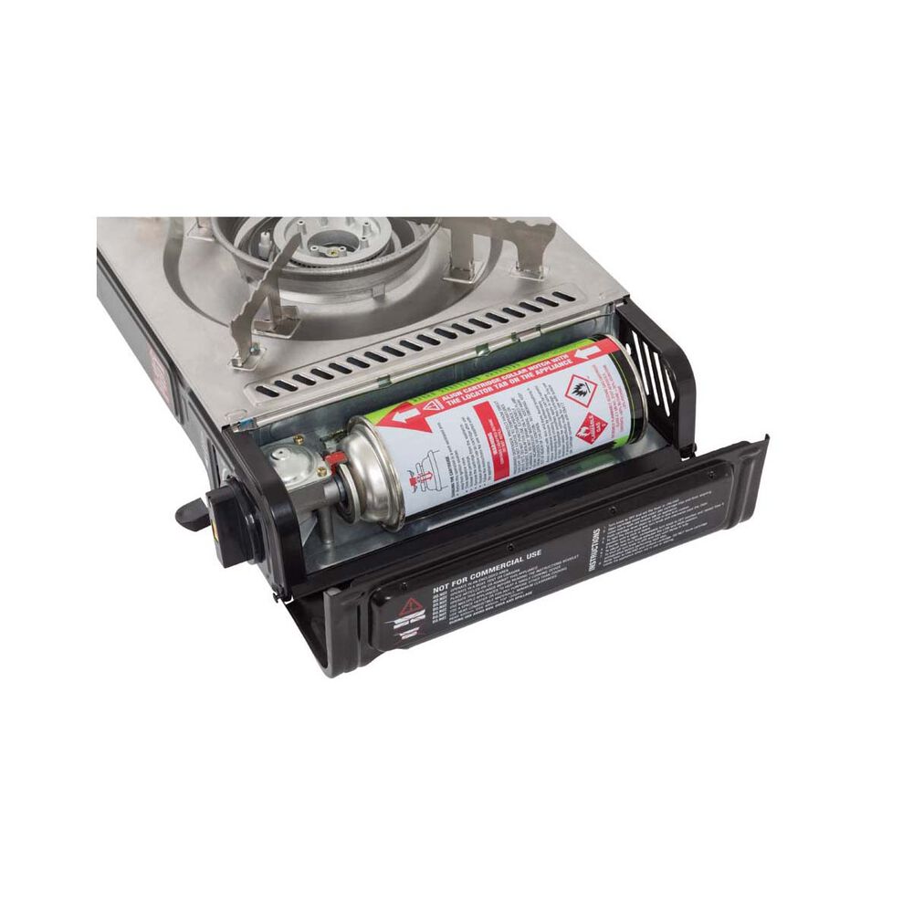 Gasmate Travelmate II SS Double Butane Stove With Hotplate BCF