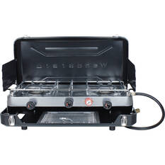 Wanderer LPG Portable 2 Burner Stove with Grill, , bcf_hi-res