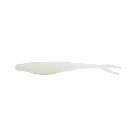 Mcarthy Tiddler Fluke Soft Plastic Lure 4.5in White Glow, White Glow, bcf_hi-res