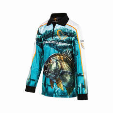 Savage Gear Youth Bream Sublimated Polo Green 8, Green, bcf_hi-res