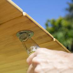 Zempire Kitpac Pro Large Bamboo Camping Table, , bcf_hi-res