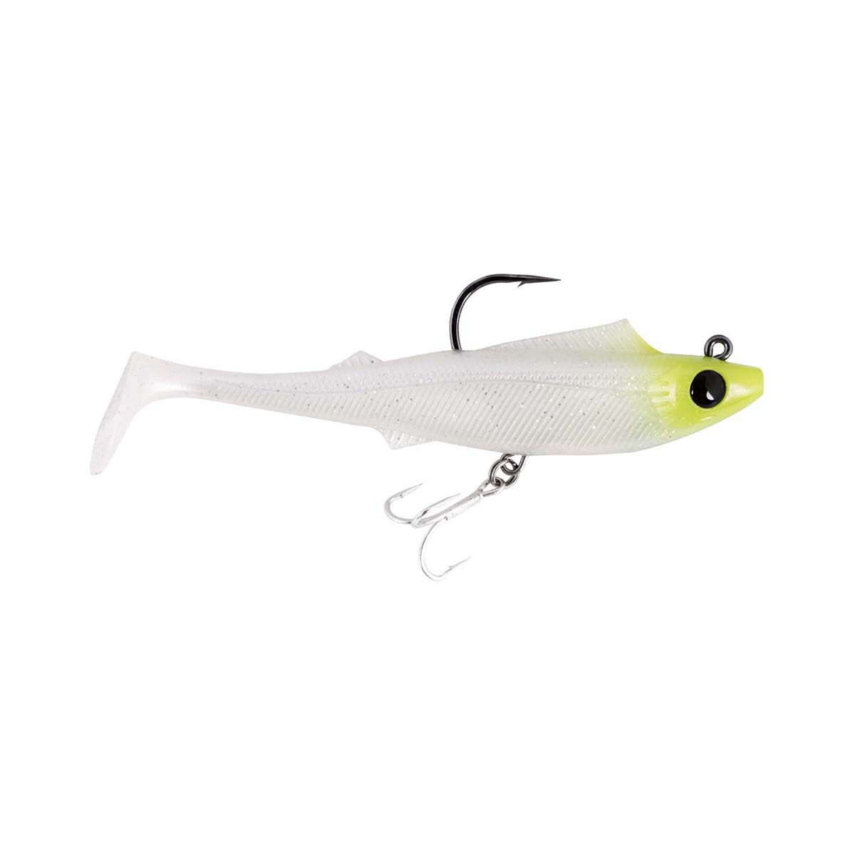 Berkley Shimma Pro-Rig Soft Plastic Lure 4.5in Chart White Silver, Chart White Silver, bcf_hi-res