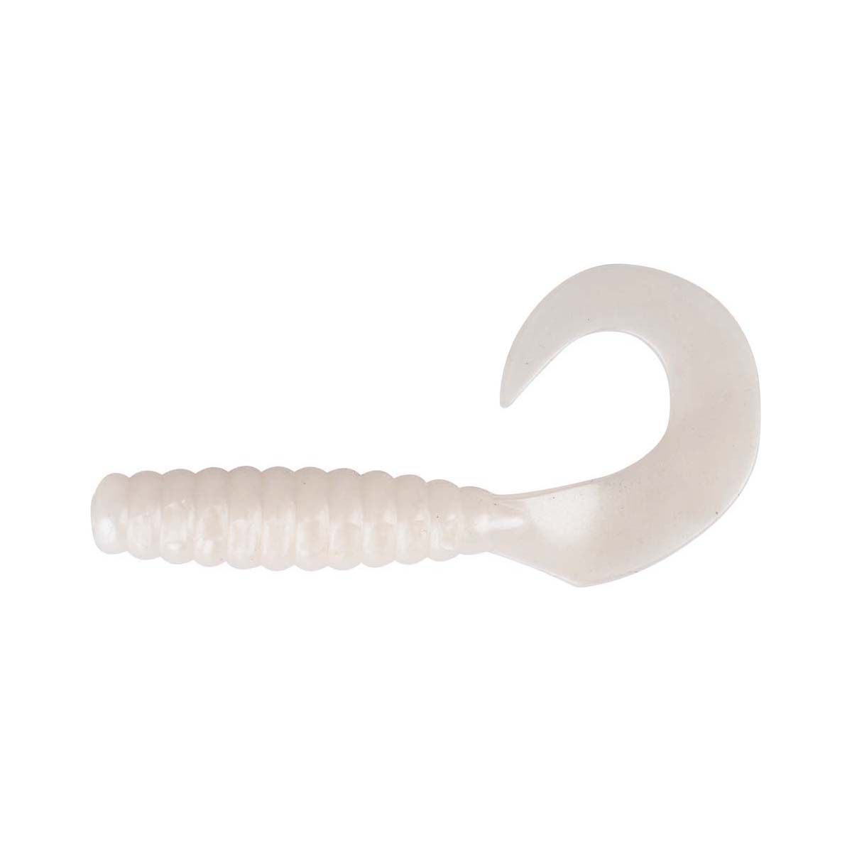 Berkley PowerBait Grub Soft Plastic Lure 4in Pearl White, Pearl White, bcf_hi-res