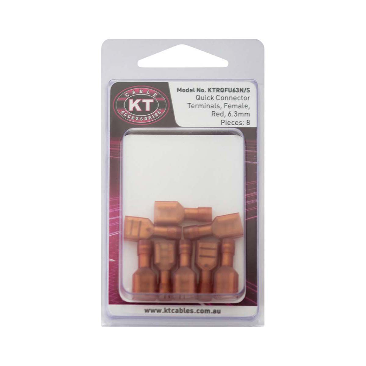 KT Cables Insulated Spade Terminal NY Red 2.5, , bcf_hi-res