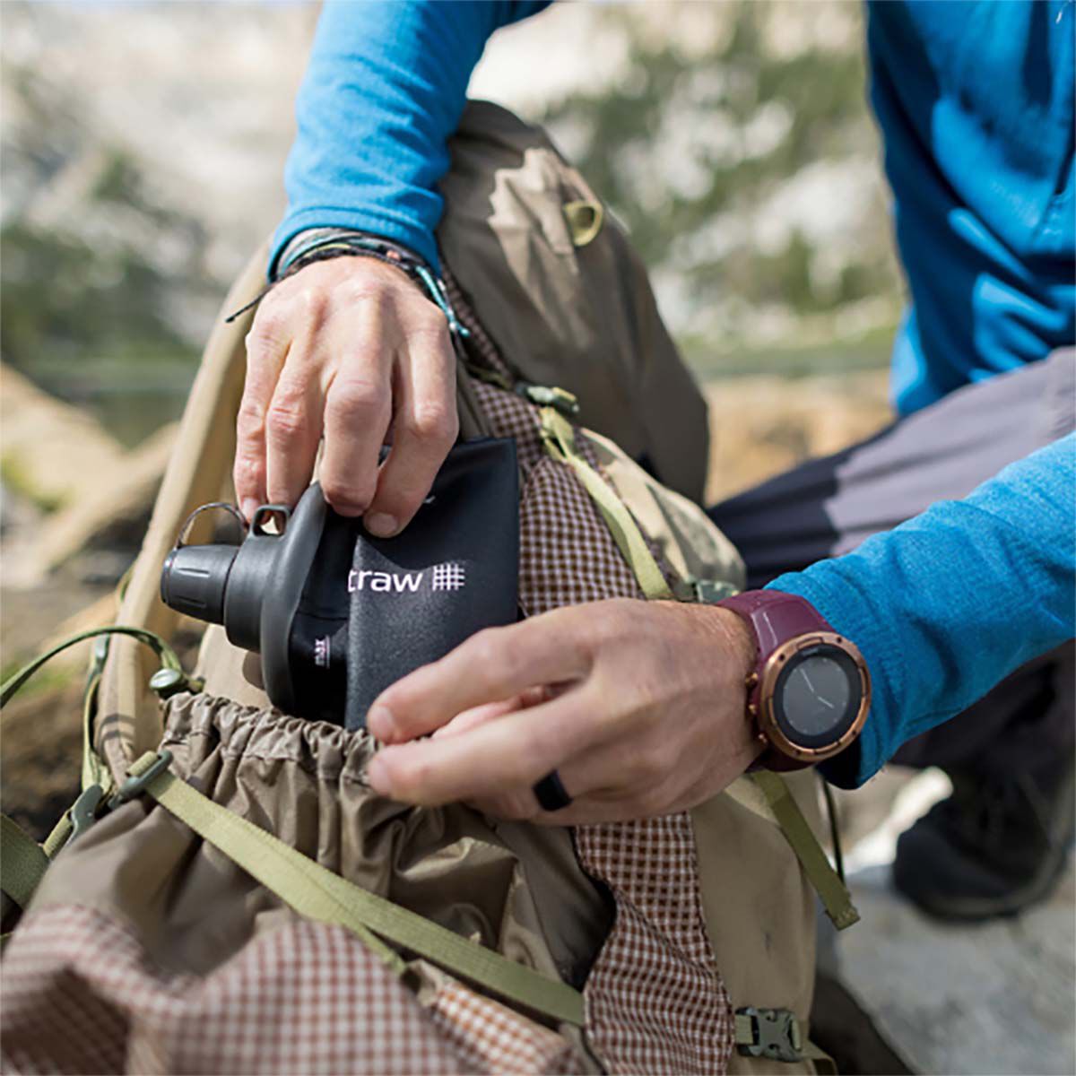 LifeStraw Peak Collapsible Squeeze Bottle Water Filter System 1L, , bcf_hi-res