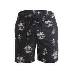 Quiksilver Men’s Horizon Haze Volley Shorts, Black, bcf_hi-res