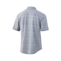 Huk Men's Kona Lure Short Sleeve Shirt, Volcanic Ash, bcf_hi-res