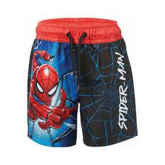 Marvel Kids' Spiderman Boardshorts Black 7, Black, bcf_hi-res