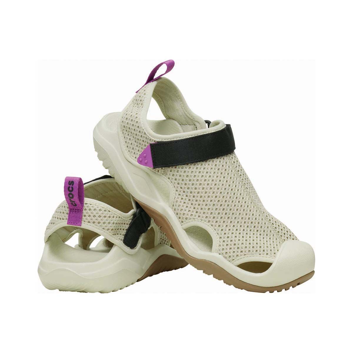 Crocs Men's Swiftwater Deck Sandals, Moth, bcf_hi-res