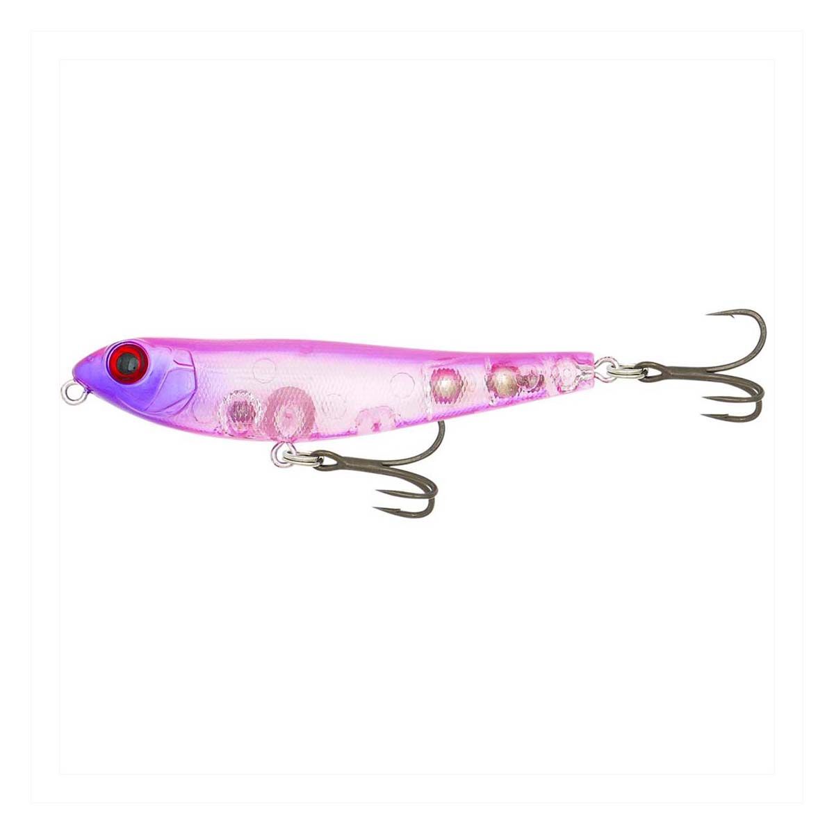 Fishcraft Snoop Dog Surface Lure 70mm Pink Purple Head, Pink Purple Head, bcf_hi-res