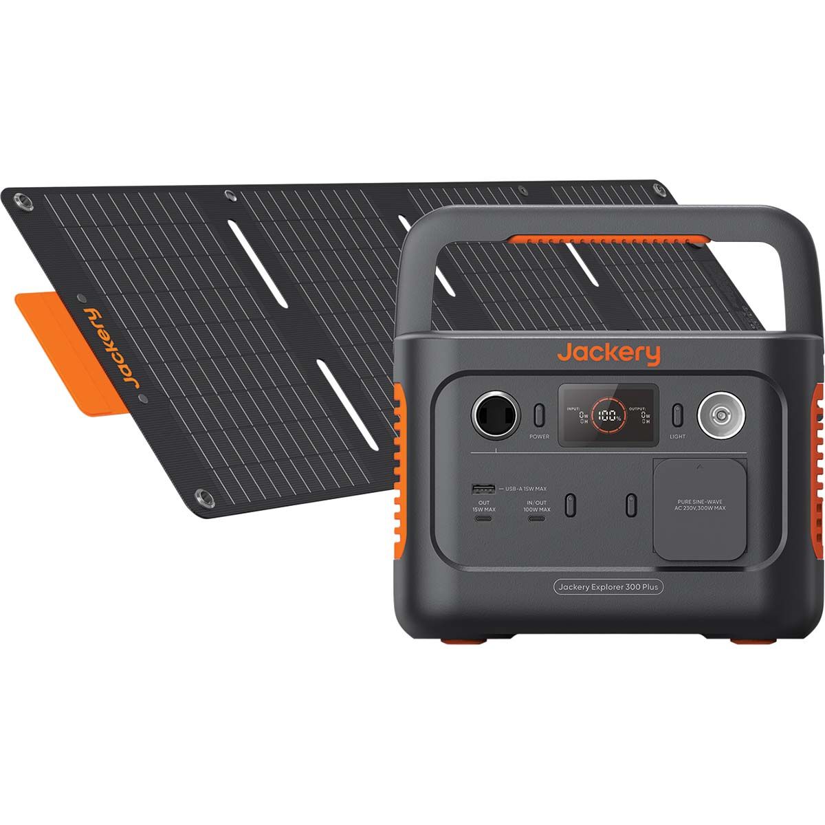 Jackery 300 Plus Solar Generator + SolarSaga 40W Mini Solar Panel, , bcf_hi-res