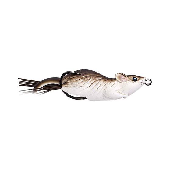 Livetarget Hollow Body Mouse Surface Lure 3.33in Brown White, Brown White, bcf_hi-res