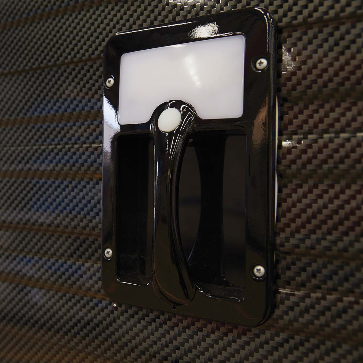 Camec Grab Handle LED Black BCF