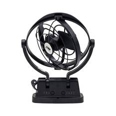 Aussie Traveller 12V Fan with Remote Control Black, Black, bcf_hi-res