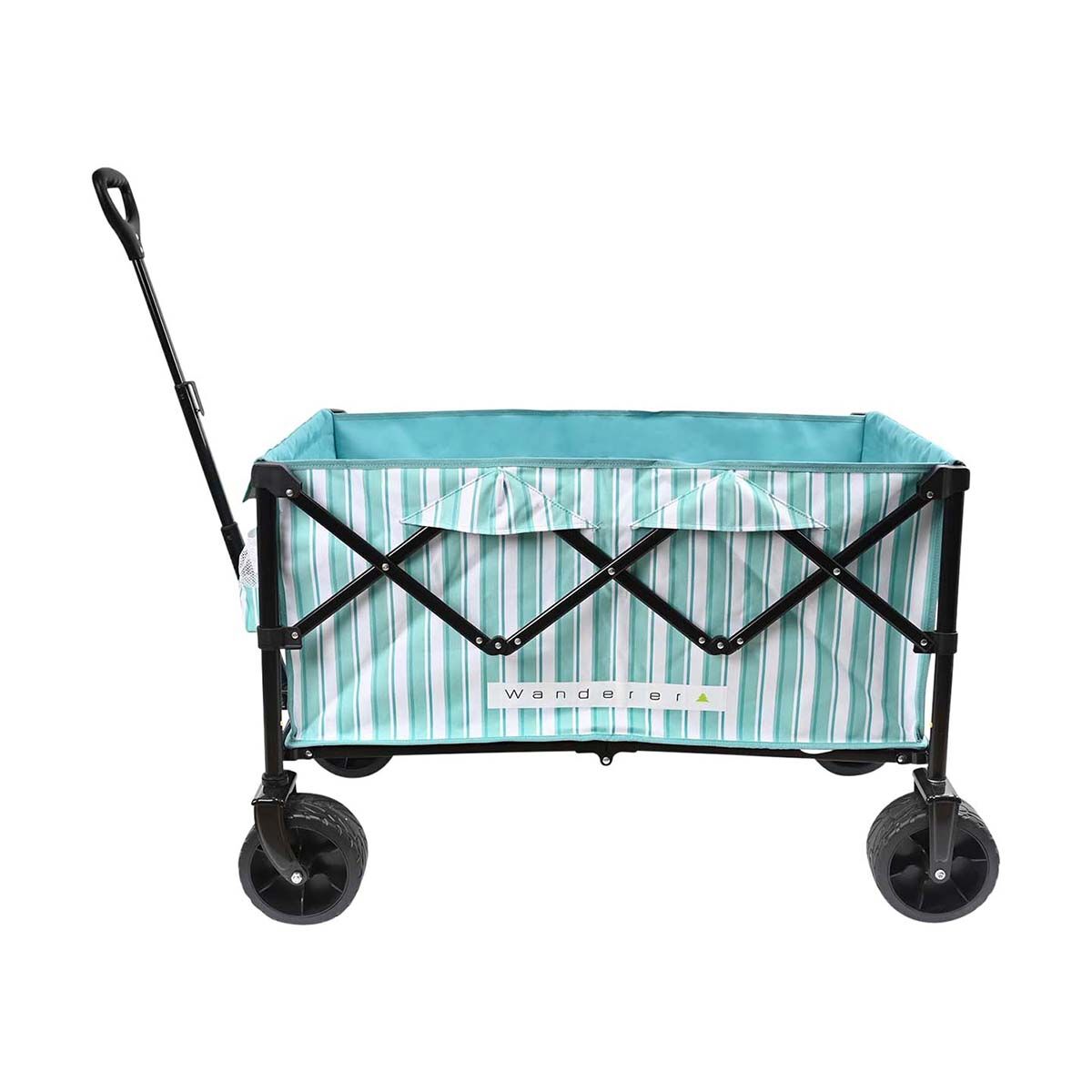 Wanderer Flat Fold Beach Cart 100kg Ocean Green, , bcf_hi-res