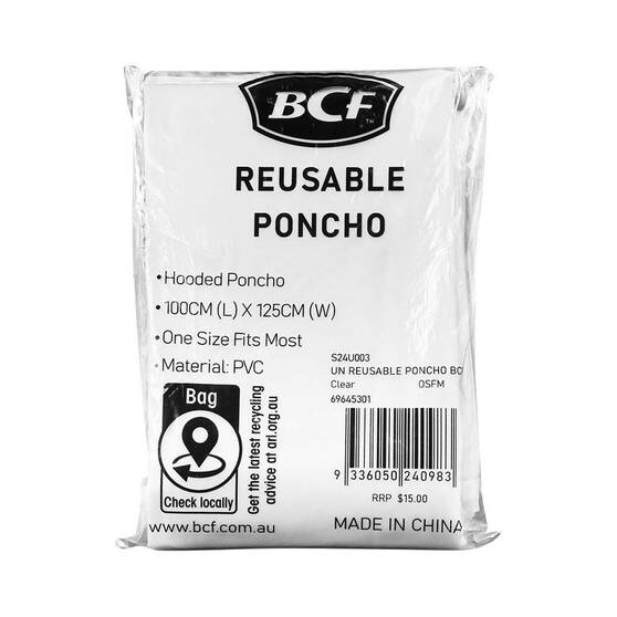BCF Reusable Poncho, , bcf_hi-res