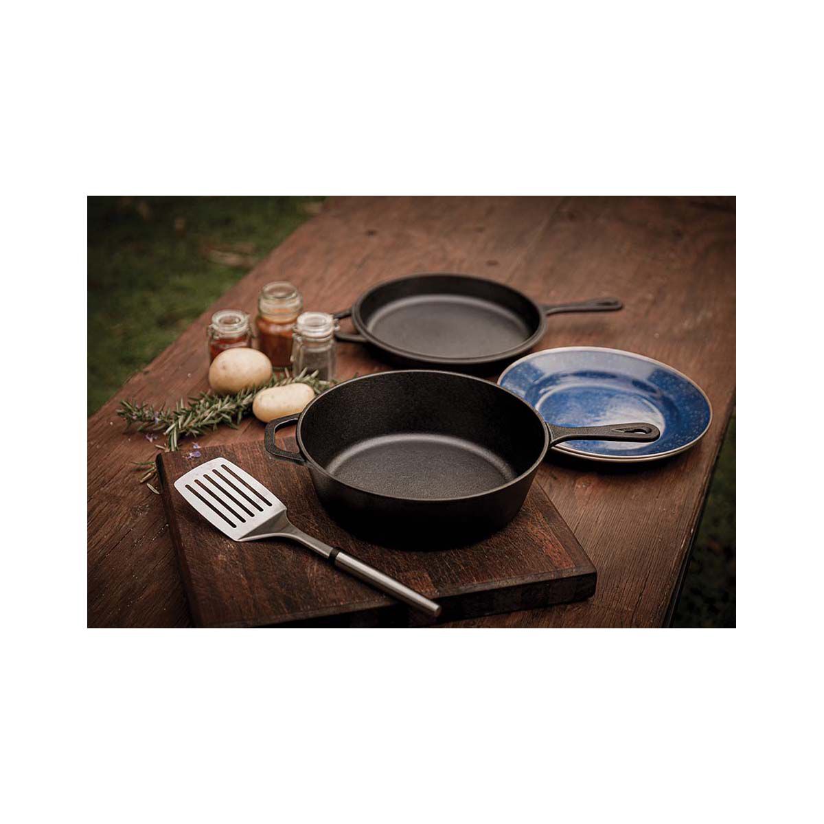 Campfire Cast Iron Quart Combo Cooker BCF