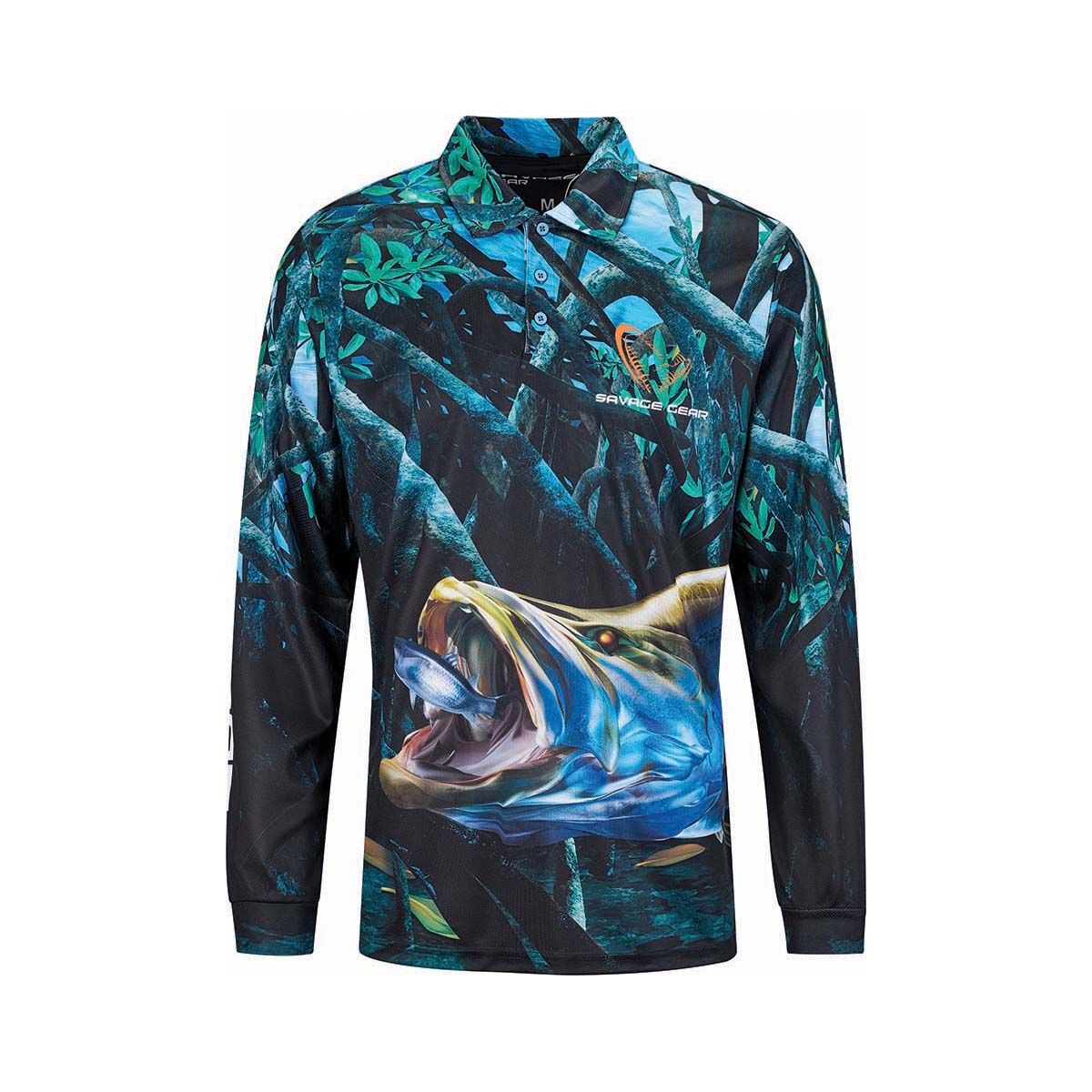Savage Gear Men's Barra Fishing Shirt Multi S, Multi, bcf_hi-res