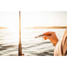 Samaki Hardlicious Vibe Lure 95mm Pearl Prawn, Pearl Prawn, bcf_hi-res