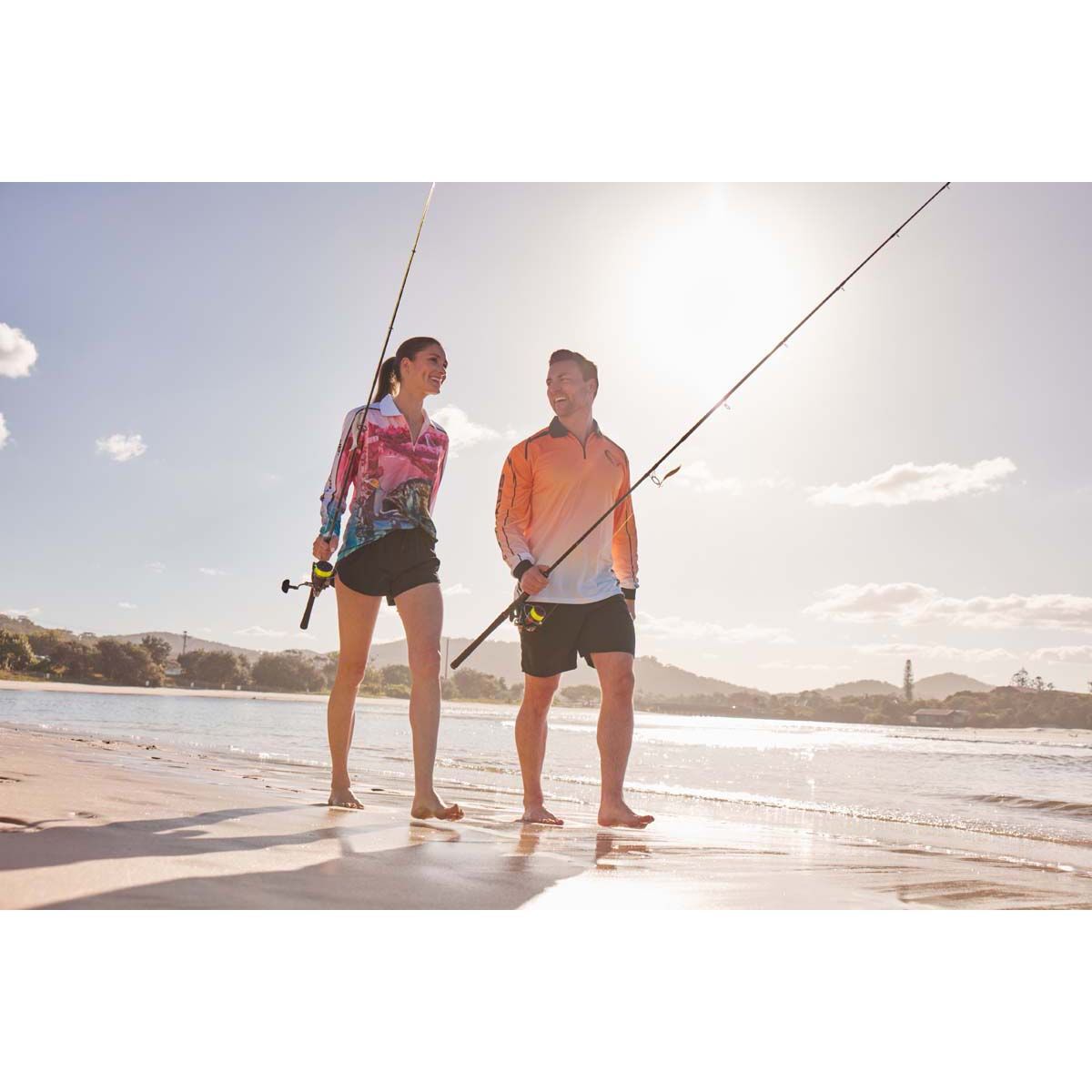 Savage Gear Men's Orange to White Fishing Shirt, , bcf_hi-res