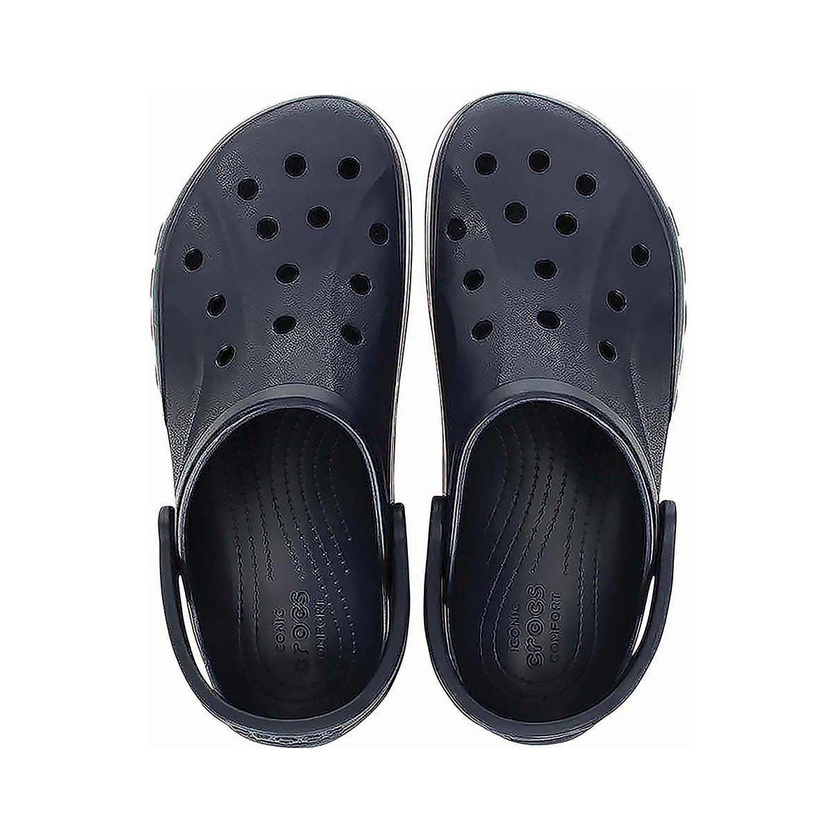 Crocs Unisex Bayaband Clogs, Navy/Pepper, bcf_hi-res