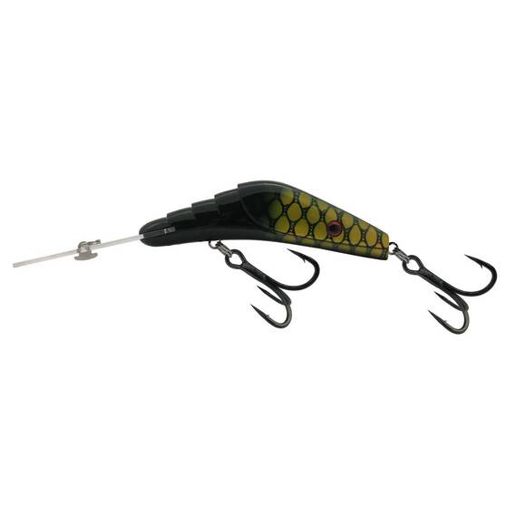 Warlock Cod Lolly 10+ Hard Body Lure 120mm Black Yellow, Black Yellow, bcf_hi-res