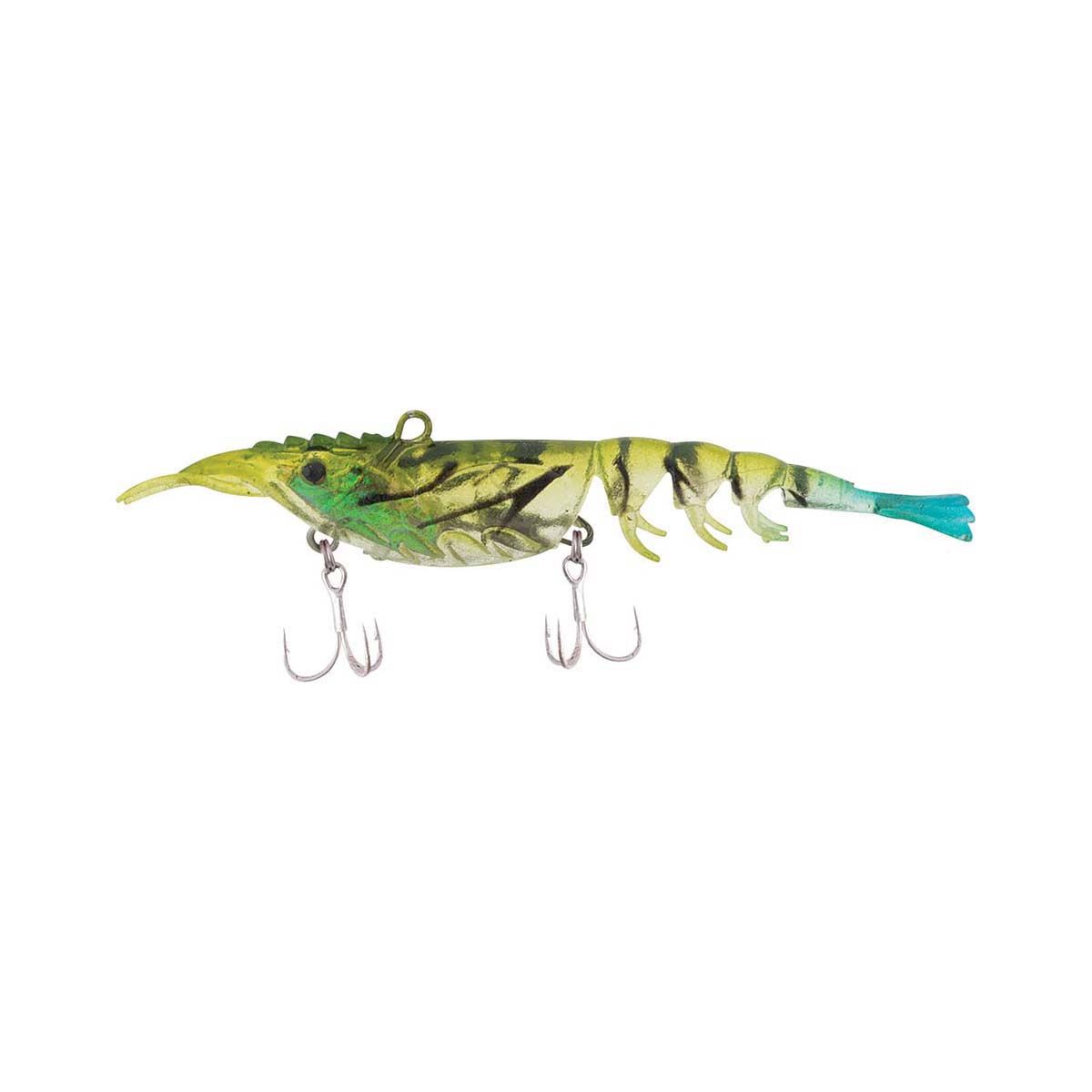 Berkley Shimma Shrimp Soft Vibe Lure 65mm Blue Tail Shrimp, Blue Tail Shrimp, bcf_hi-res
