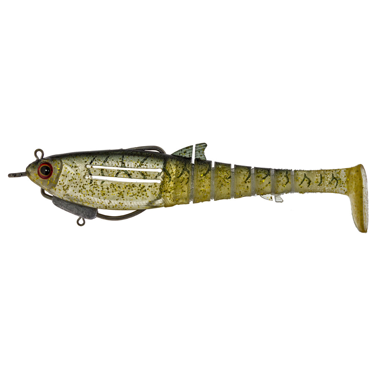 Zerek Flat Shad X Weedless Soft Plastic Lure 130mm Dark Ale, Dark Ale, bcf_hi-res