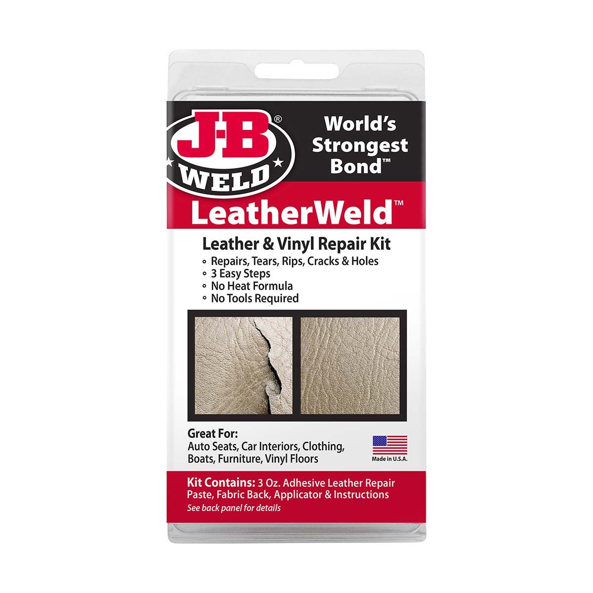 JB Weld LeatherWeld Leather & Vinyl Repair Kit 2130, , bcf_hi-res