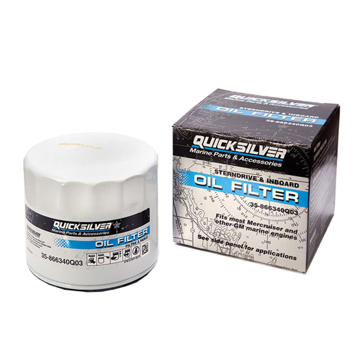 Quicksilver Oil Filter Mercruiser All Except V6 Block Mount, , bcf_hi-res